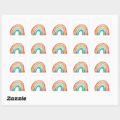 Magische Regenboog Vierkante Sticker (Vel)