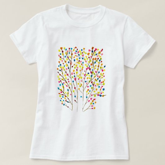 Magische regenboogboom t-shirt (Design voorkant)