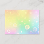 Magische regenboogbruiloft advieskaart (Achterkant)