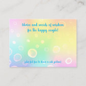 Magische regenboogbruiloft advieskaart (Voorkant)