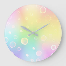 Magische regenboogbruiloft grote klok