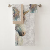 magische regenboogeenhoorn bad handdoek (Insitu)