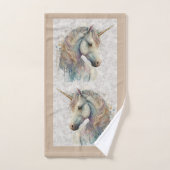 magische regenboogeenhoorn bad handdoek (Handdoek)