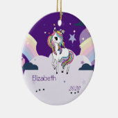 Magische regenbooginkuilen, wolken keramisch ornament (Rechts)