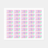 Magische regenbooglitter roze kleding van de Unico Labels (Vel)