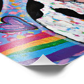 Magische regenboogmoo-moo-liefdesKoe Foto Afdruk (Hoek)