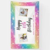 Magische regenboogsparken Aangepaste foto's van za Spandoek (Verticaal)