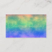 Magische regenboogstandaardkaart visitekaartje (Achterkant)