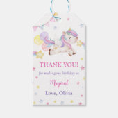 Magische regenboogstrijder Birthday Party Cadeaulabel (Voorkant)