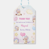 Magische regenboogstrijder Birthday Party Cadeaulabel (Voorkant)