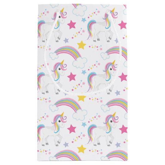 Magische regenboogunikorn klein cadeauzakje (Achterkant)
