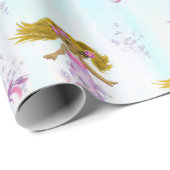 Magische regenboogverzeedemaïden cadeaupapier (Rol Hoek)