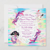 Magische regenboogverzeedemaïden notitiekaartje (Achterkant)