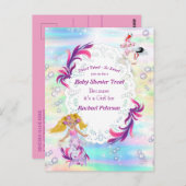 Magische regenboogverzeemeerminnen Feestoon Briefkaart (Voorkant / Achterkant)