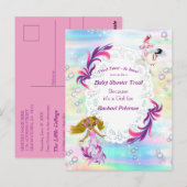 Magische regenboogverzeemeerminnen Feestoon Briefkaart (Voorkant / Achterkant)