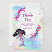 Magische regenboogzeemeerminnen Dank je wel Bedankkaart (Voorkant)
