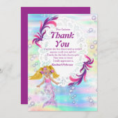 Magische regenboogzeemeerminnen Dank je wel Bedankkaart (Voorkant / Achterkant)