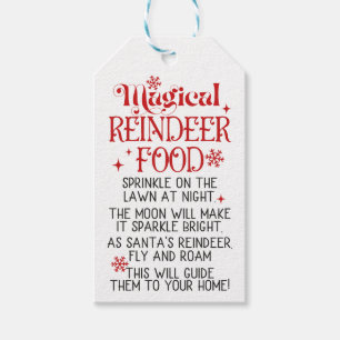 MAGISCHE REINDEER FOOD MIX CADEAULABEL