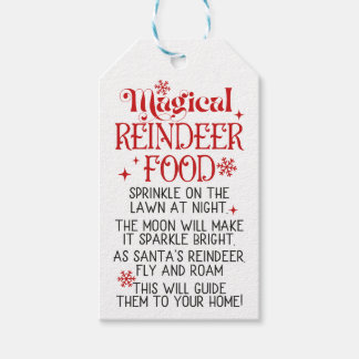 MAGISCHE REINDEER FOOD MIX CADEAULABEL