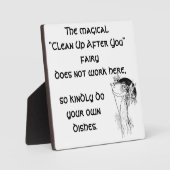 Magische "Reinig op je na"-fee Fotoplaat (Voorkant)