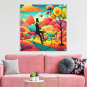 Magische reis canvas afdruk (Insitu (Woonkamer))