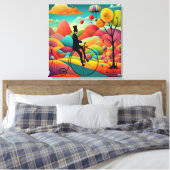 Magische reis canvas afdruk (Insitu (Slaapkamer))