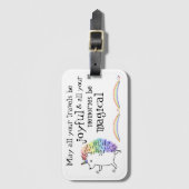 Magische reis<customize name> bagagelabel (Voorkant (verticaal))