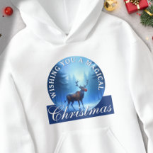 Magische Rendier Besneeuwde Bos Kerst Cadeau Kunst