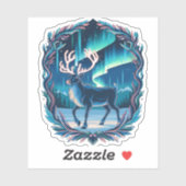 Magische rendiergloed sticker (Vel)