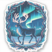 Magische rendiergloed sticker (Voorkant)