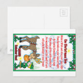 Magische rendiervoeding briefkaart (Voorkant / Achterkant)