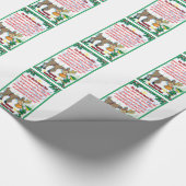 Magische rendiervoeding cadeaupapier (Hoek)