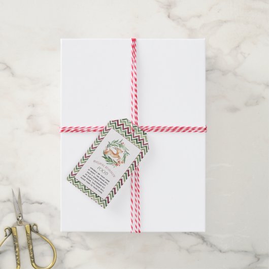 Magische rendiervoeding | KerstLabel Cadeaulabel