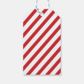 Magische rendiervoedingsveer kerstmis met kerstmis cadeaulabel (Achterkant)