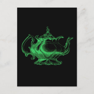 Magische Retro Groen Gewijzigde Lichte Victoriaans Briefkaart