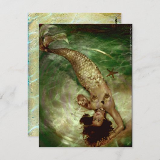 Magische rimpeling briefkaart (Voorkant / Achterkant)