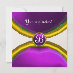 MAGISCHE RINGEN, MONOGRAM edelsteen paars goud Kaart
