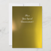 MAGISCHE RINGEN, MONOGRAM perkament geel Kaart (Achterkant)