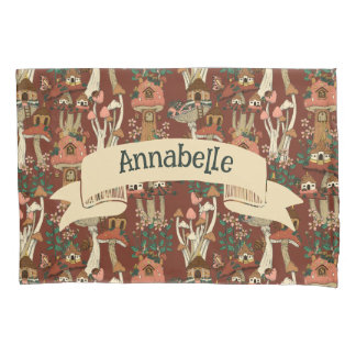 Magische Rode Cottage Core Bloemen Paddestoel Patr Kussensloop