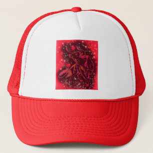 Magische Rode Neon Stier Hardlopen - Verbazingwekk Trucker Pet