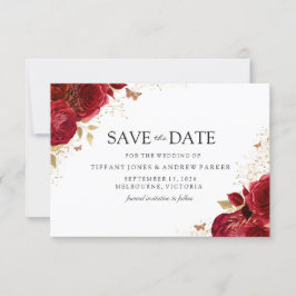 Magische Romantische rozen gouden bruiloft Save The Date
