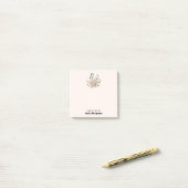 Magische Roos en Vlinder Pastelkleuren Post-it® Notes (Op bureau)