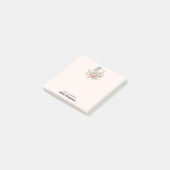Magische Roos en Vlinder Pastelkleuren Post-it® Notes (Schuin)