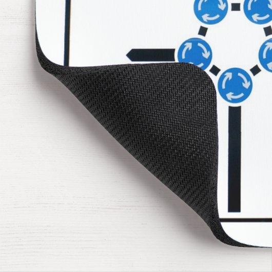 Magische Roundabout Mousepad Muismat (Hoek)