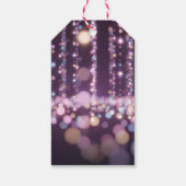 Magische roze achtergrond naam Persoonlijk Cadeaulabel (Achterkant)