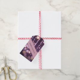 Magische roze achtergrond naam Persoonlijk Cadeaulabel