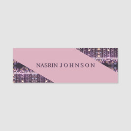 Magische roze achtergrond naam Persoonlijk Naamplaatje