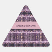 Magische roze achtergrond naam Persoonlijk  Sticker (Voorkant)