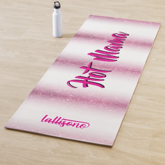 Magische roze achtergrond naam Persoonlijk Yogamat (In situ)