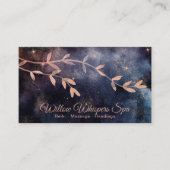 *~* Magische Roze Blauwgroen Sky Willow Tree Branc Visitekaartje (Voorkant)